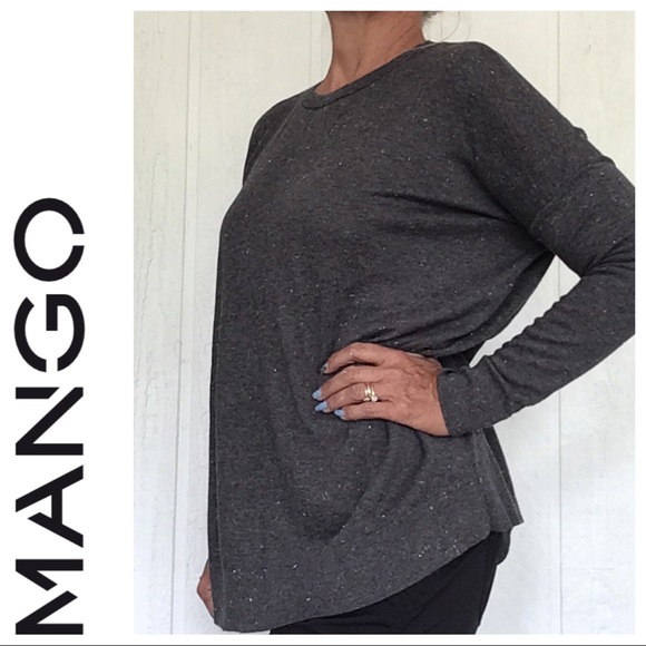 MANGO ROUND NECK KNIT SPARKLE SWEATER MEDIUM NWT - Picture 3 of 12
